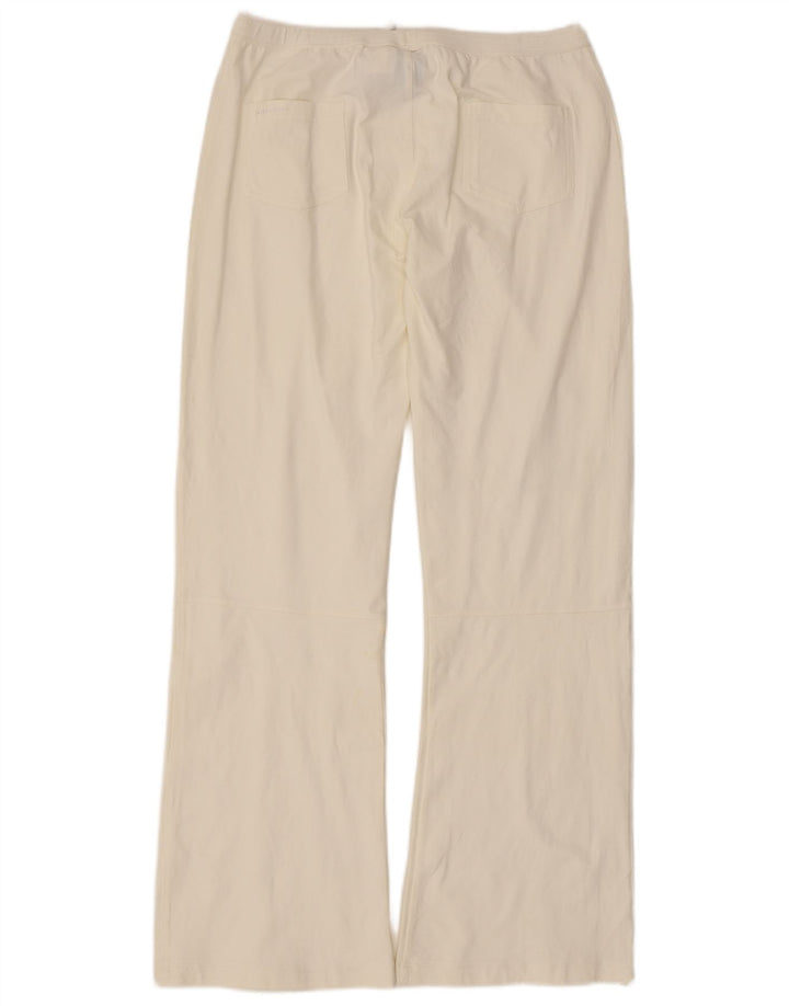 Nike - Pantalones de chándal acampanados para mujer, talla 44/16, talla grande, nailon blanco roto