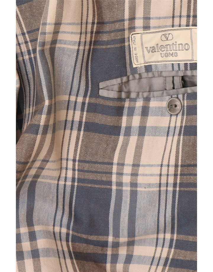 Valentino Chaqueta tipo blazer de 2 botones para hombre UK 40 Large Grey