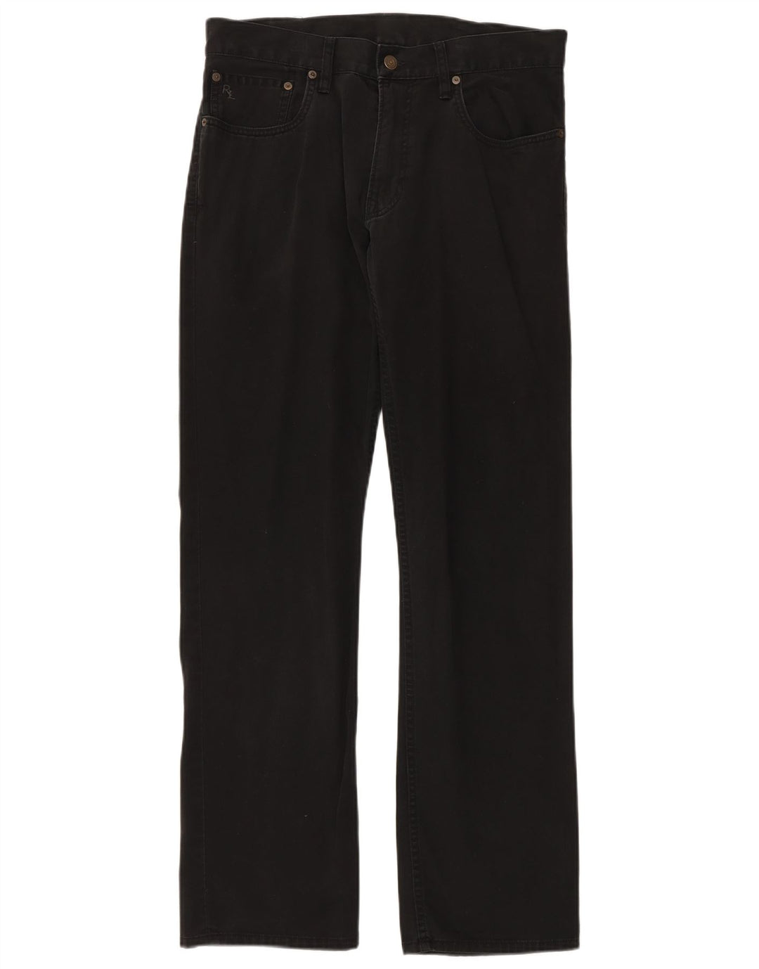 POLO RALPH LAUREN Vaqueros rectos para hombre W32 L32 Algodón negro