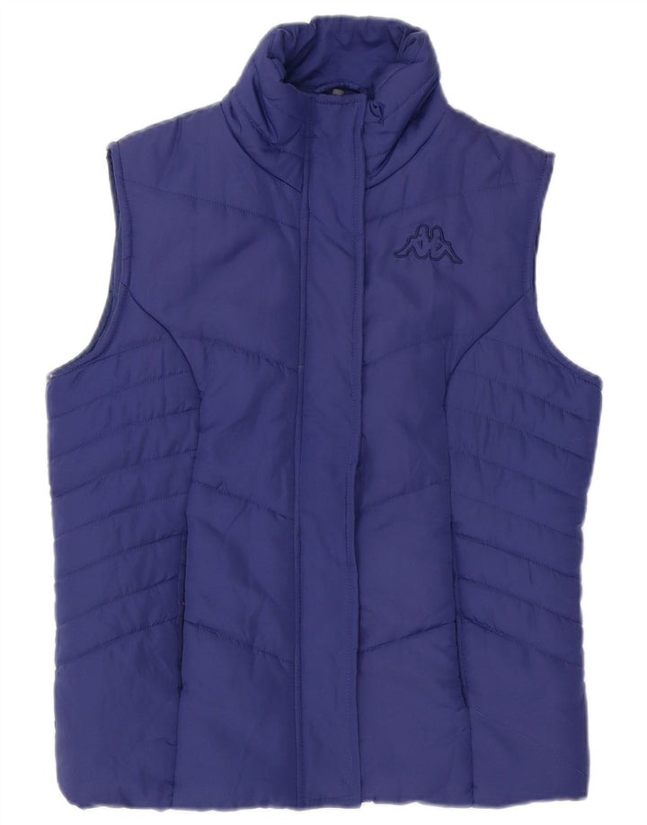Chaleco acolchado Kappa para mujer UK 44 Poliéster morado mediano