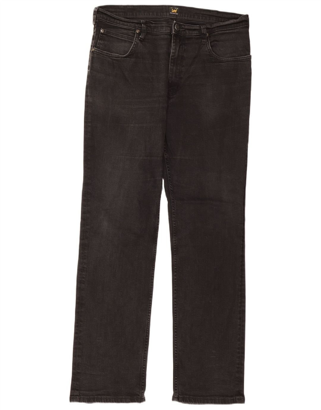 Vaqueros Lee Brooklyn Rectos Mujer W36 L34 Algodón Negro