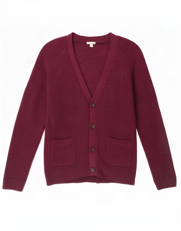 Gap Cárdigan para Mujer UK 44 Grande Algodón Púrpura