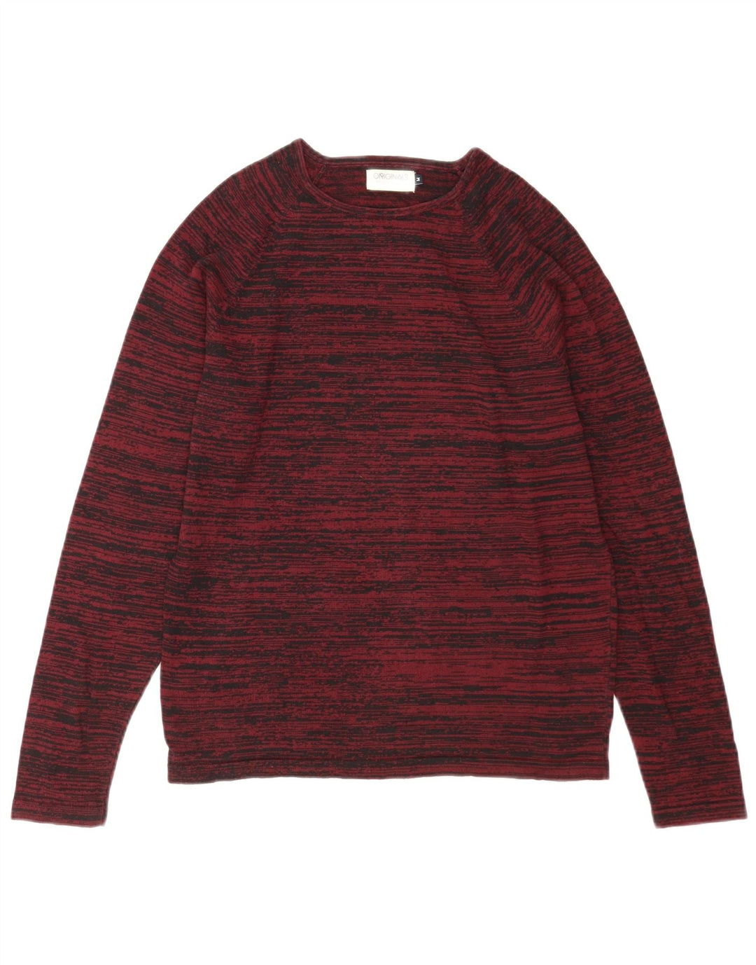 Jersey Jack & Jones Hombre con Cuello Redondo y Rayas Burdeos Medio