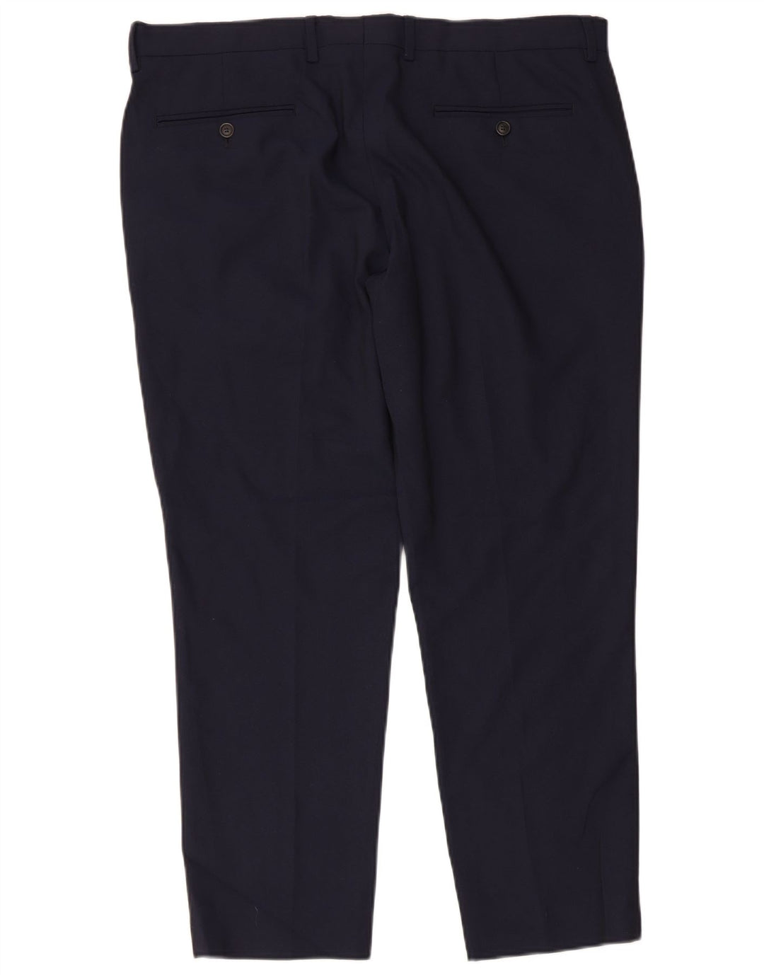 ZARA Hombre Pantalón Traje Slim W36 L26 Azul Marino