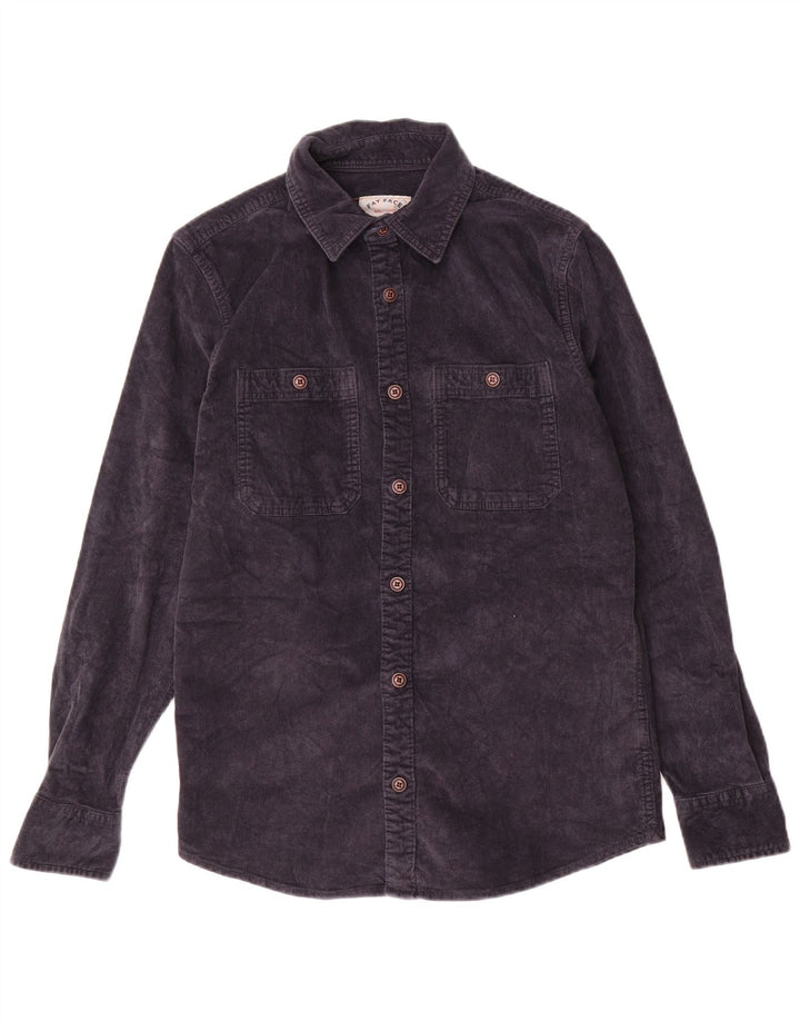 FAT FACE Camisa de pana para hombre XS Algodón azul marino