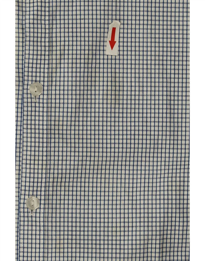 Camisa Calvin Klein Hombre Slim Fit Algodón A Cuadros Azul Grande
