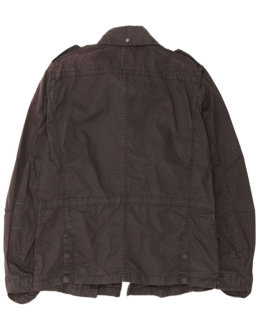 DIESEL Chaqueta militar para hombre UK 44 2XL Algodón negro