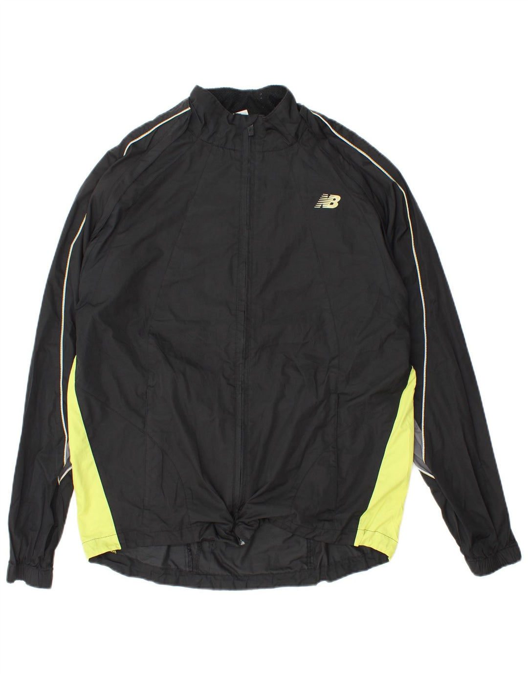 New Balance Hombre Chándal Top Jacket Medium Negro Colorblock Poliéster