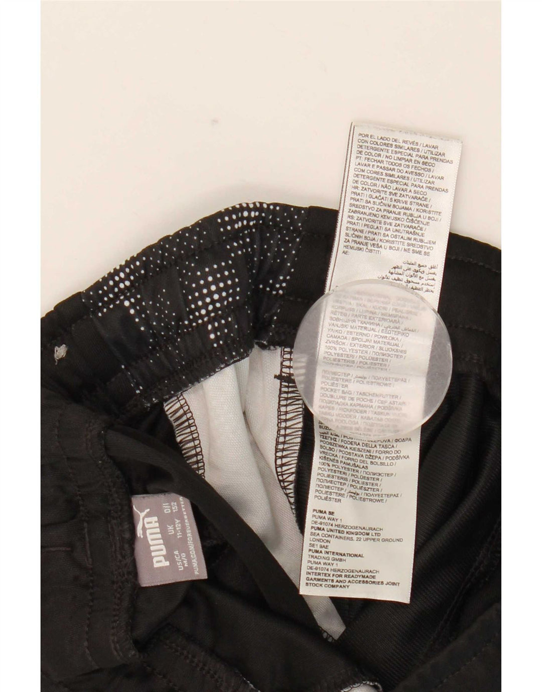 Puma Pantalón Chándal Niño 11-12 Años Negro Moteado Poliéster