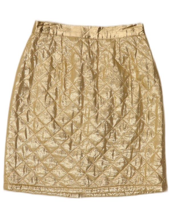Laura Biagiotti Falda Recta Niña 9-10 Años W24 Acetato Dorado