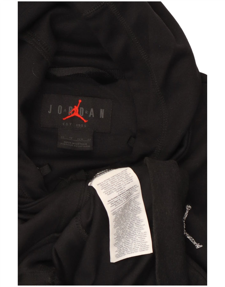 JORDAN Suéter con capucha y cremallera Dri Fit para hombre XS Poliéster negro