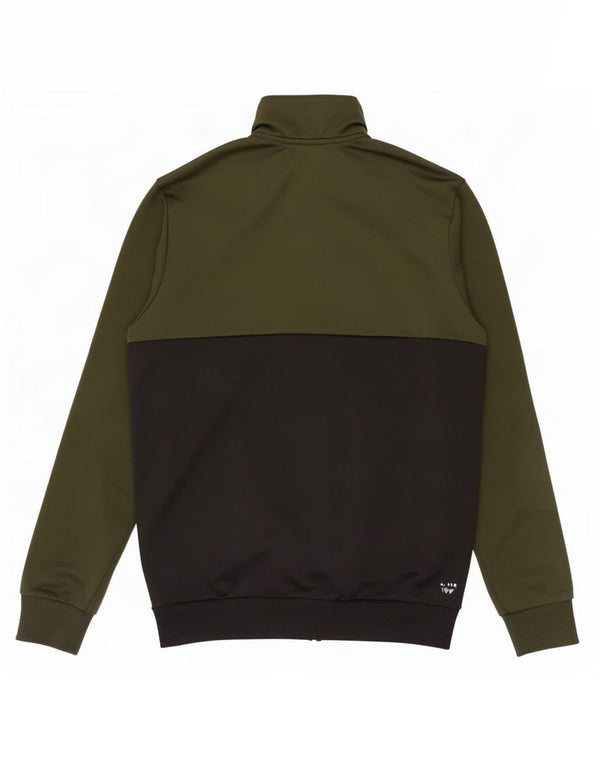 Adidas Chicos Climalite Chándal Top Chaqueta 13-14 Años Verde Colorblock