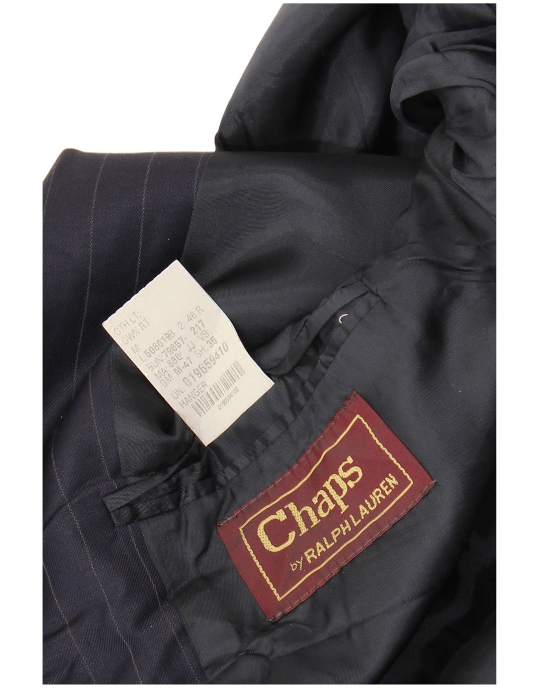 Chaps Ralph Lauren Chaqueta Blazer para Hombre UK 46 2XL Azul Marino Rayas Pintadas