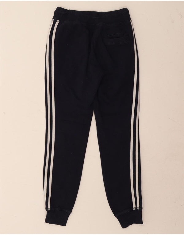 Adidas Mujer Chándal Pantalones Joggers UK 4 XS Azul Marino Algodón