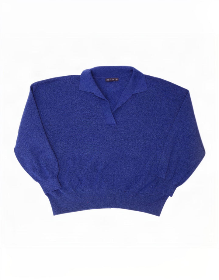 Marks & Spencer Jersey tipo polo para hombre XL Poliéster azul