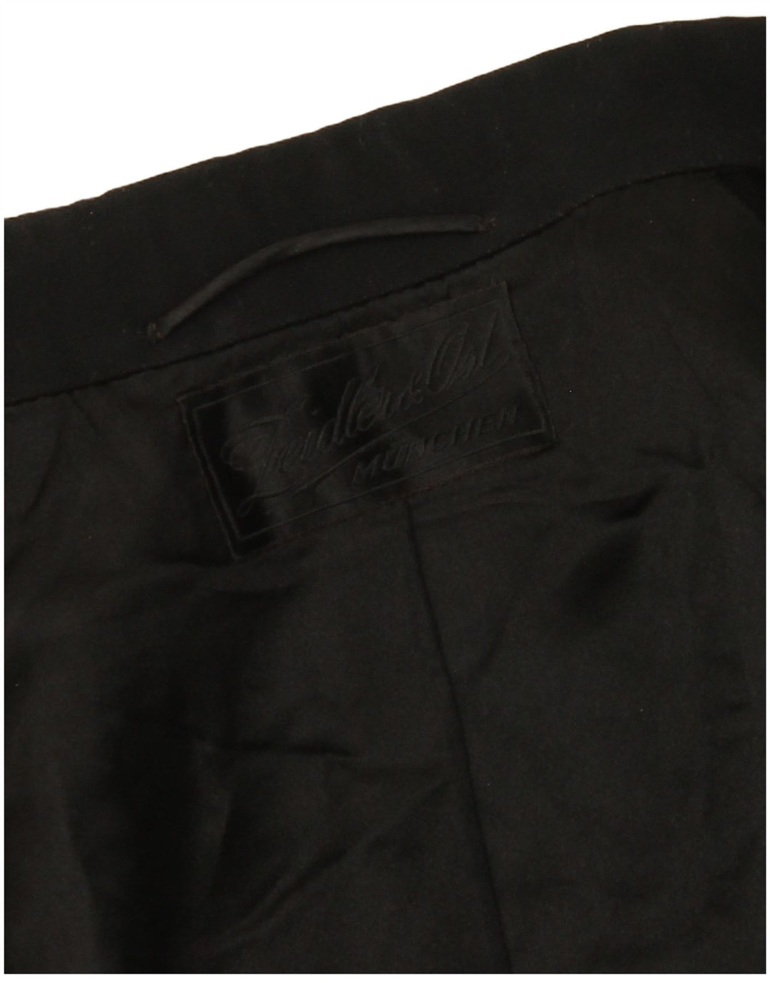 VINTAGE Hombres Tailcoat Blazer Chaqueta Reino Unido 38 Medio Negro