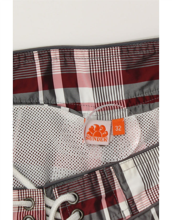 Sundek Bañador para Hombre Mediano Cuadros Multicolores