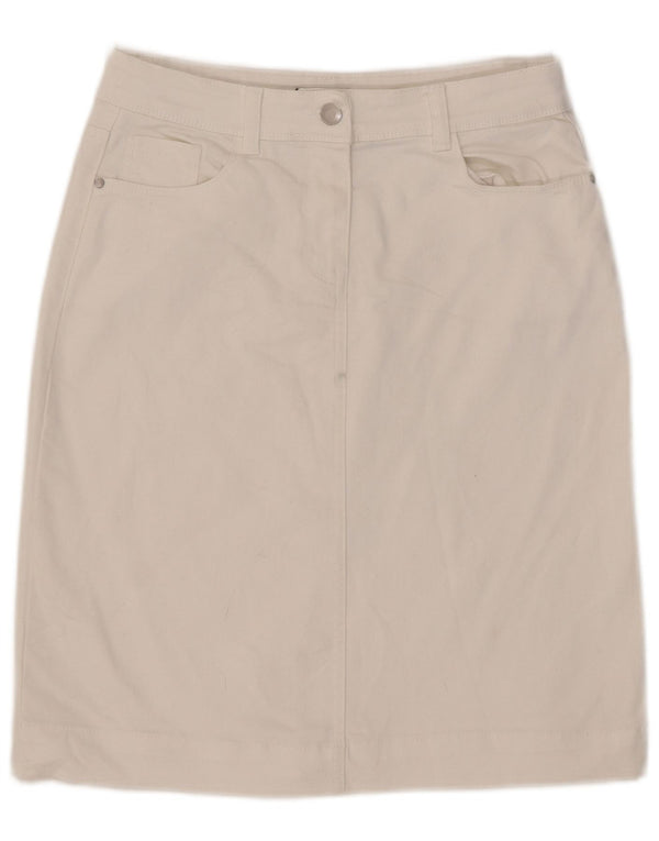M&Co Falda vaquera para mujer UK 10 Small W30 Algodón blanco