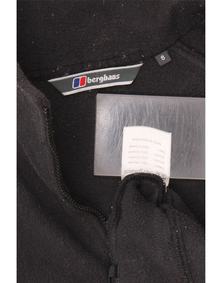 BERGHAUS Chaqueta polar extragrande para mujer UK 8 Small Poliéster negro