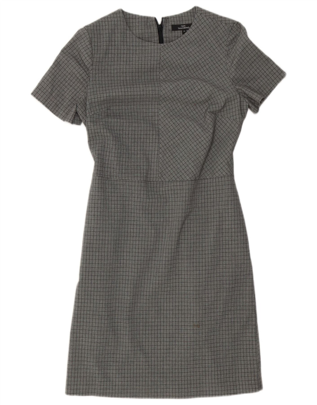 Next Vestido tubo para mujer UK 6 XS Gris pata de gallo