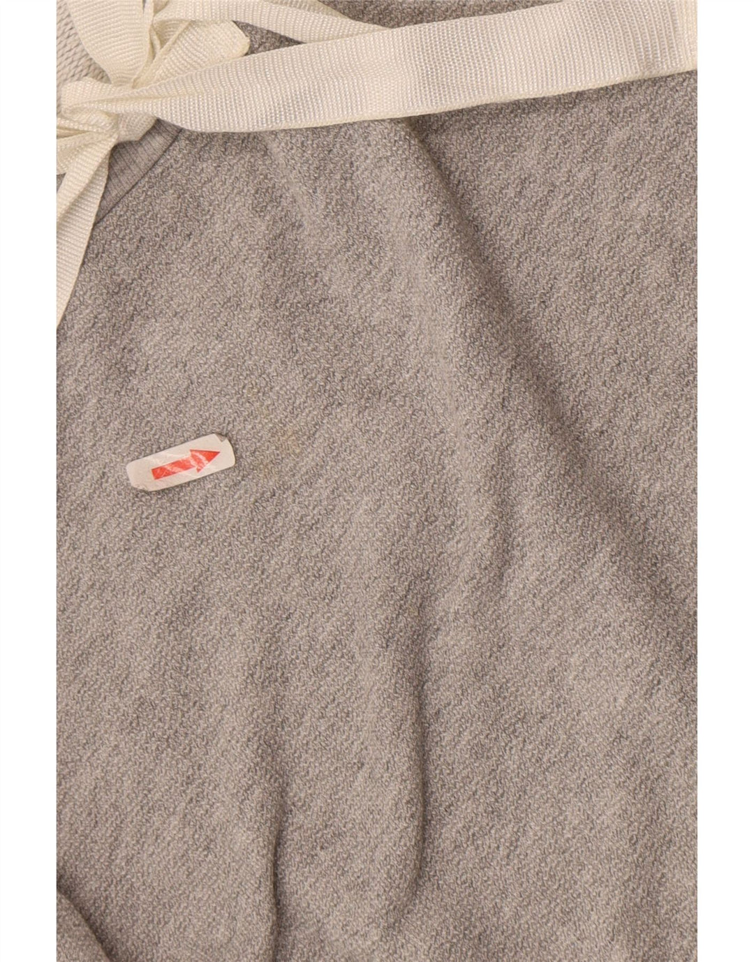 MET Blusa de manga larga para mujer Top UK 10 Small Grey Cotton