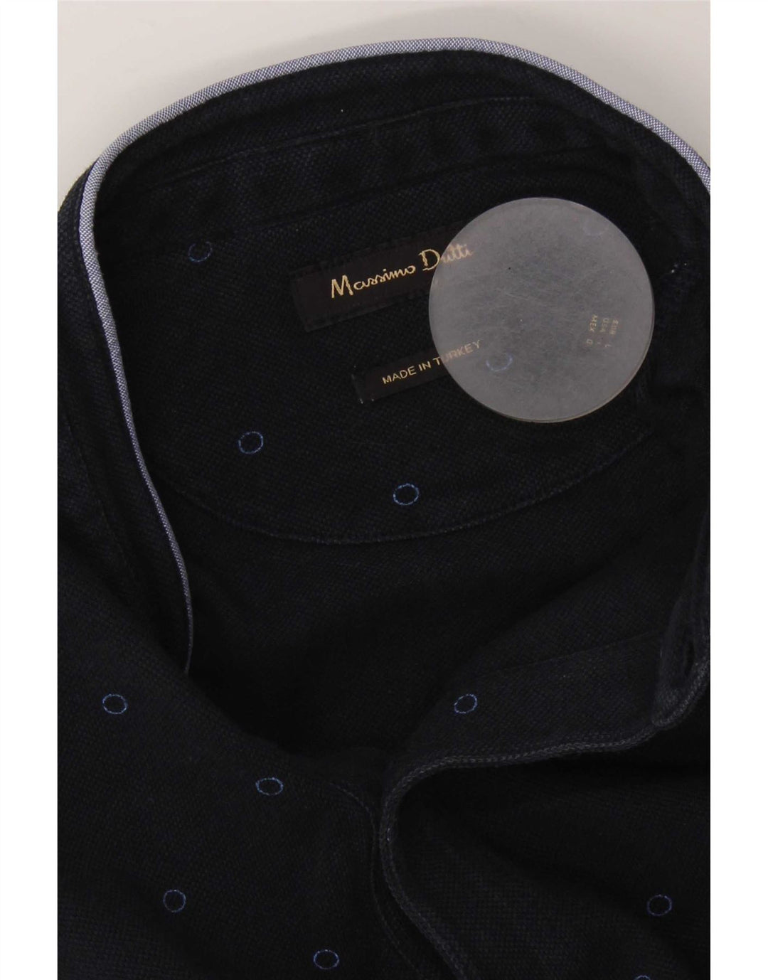 Polo Massimo Dutti Hombre Large Azul Marino Moteado