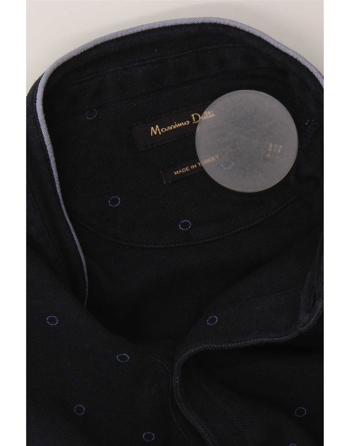 Polo Massimo Dutti Hombre Large Azul Marino Moteado