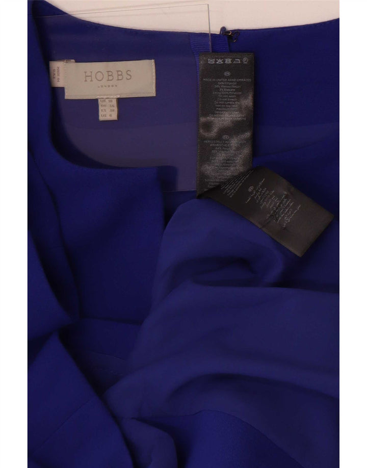 Hobbs Vestido tubo para mujer UK 10 Pequeño Poliéster azul