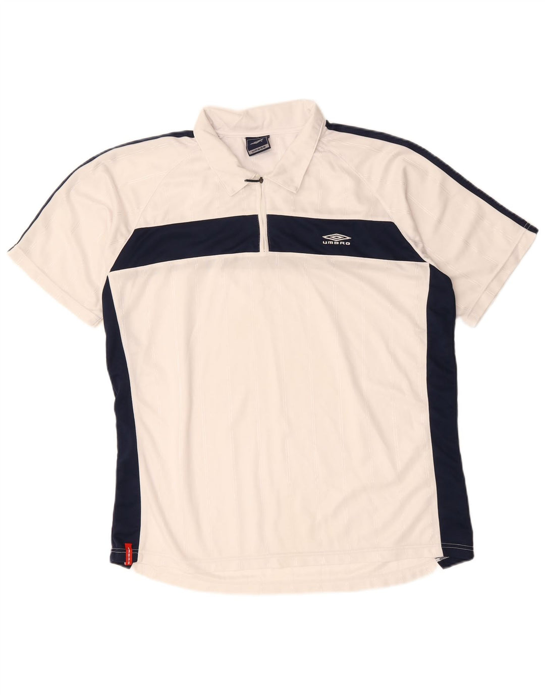 UMBRO Polo Hombre XL Blanco Colorblock Poliéster