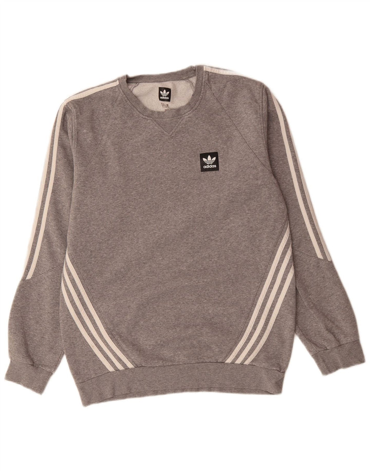 Sudadera ADIDAS Hombre Jumper Gris Medio Algodón