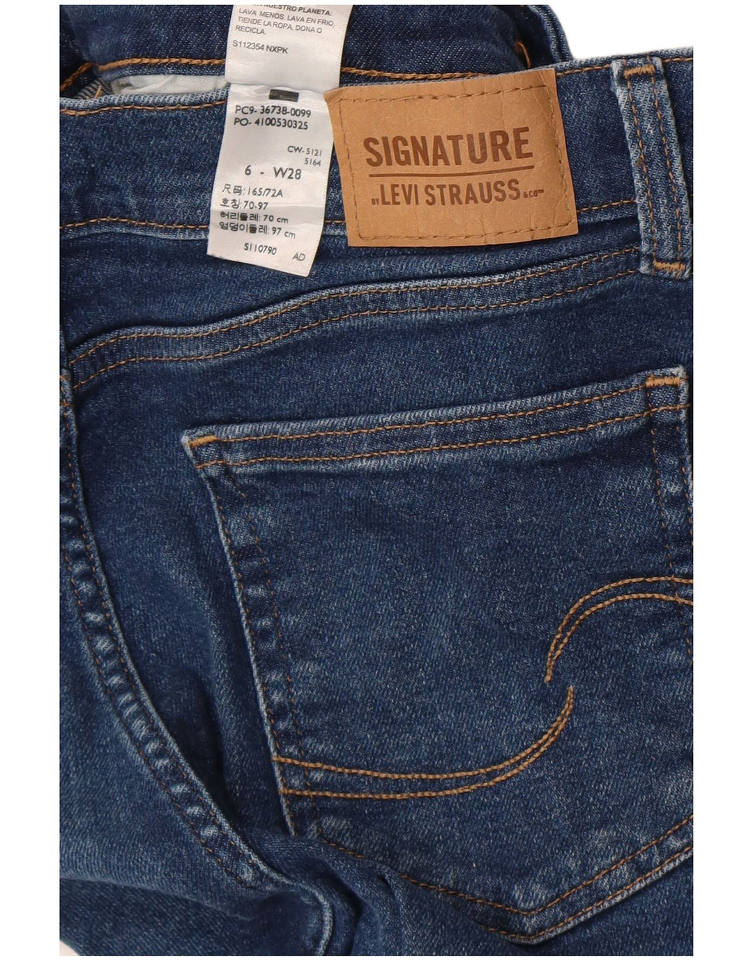 Levi's Jeans recortados estilo novio para mujer US 6 Medium W28 L24 Algodón azul
