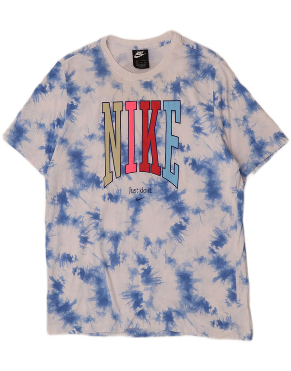 Nike Camiseta gráfica para hombre Top XL Azul Tie Dye Algodón