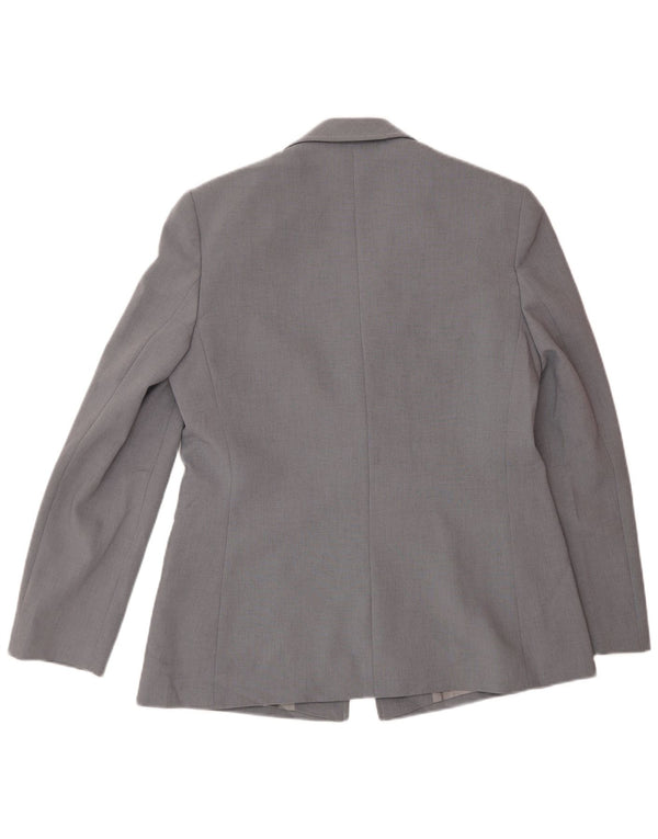 Marks & Spencer Chaqueta tipo blazer con 1 botón para mujer UK 42 Poliéster gris medio