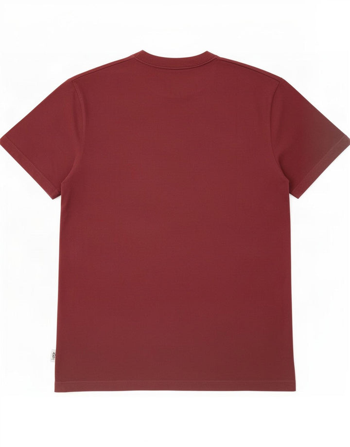 DC - Camiseta gráfica para hombre, talla grande, algodón granate