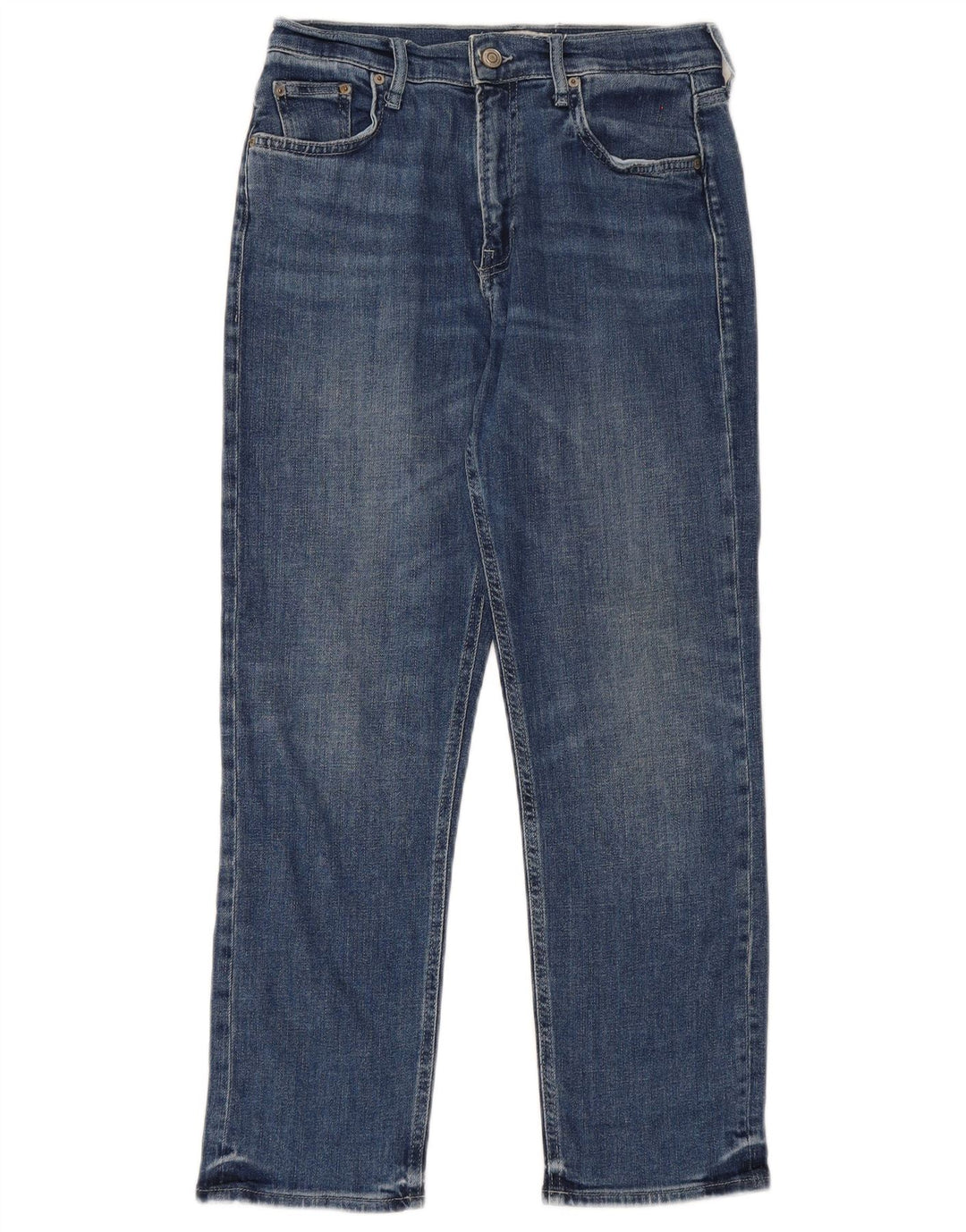 Zara Jeans Rectos Mujer EU 40 Medium W30 L27 Algodón Azul