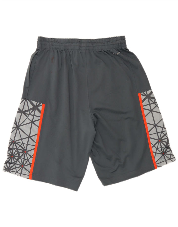 Nike Pantalones cortos deportivos Dri Fit Graphic para hombre Poliéster geométrico gris medio