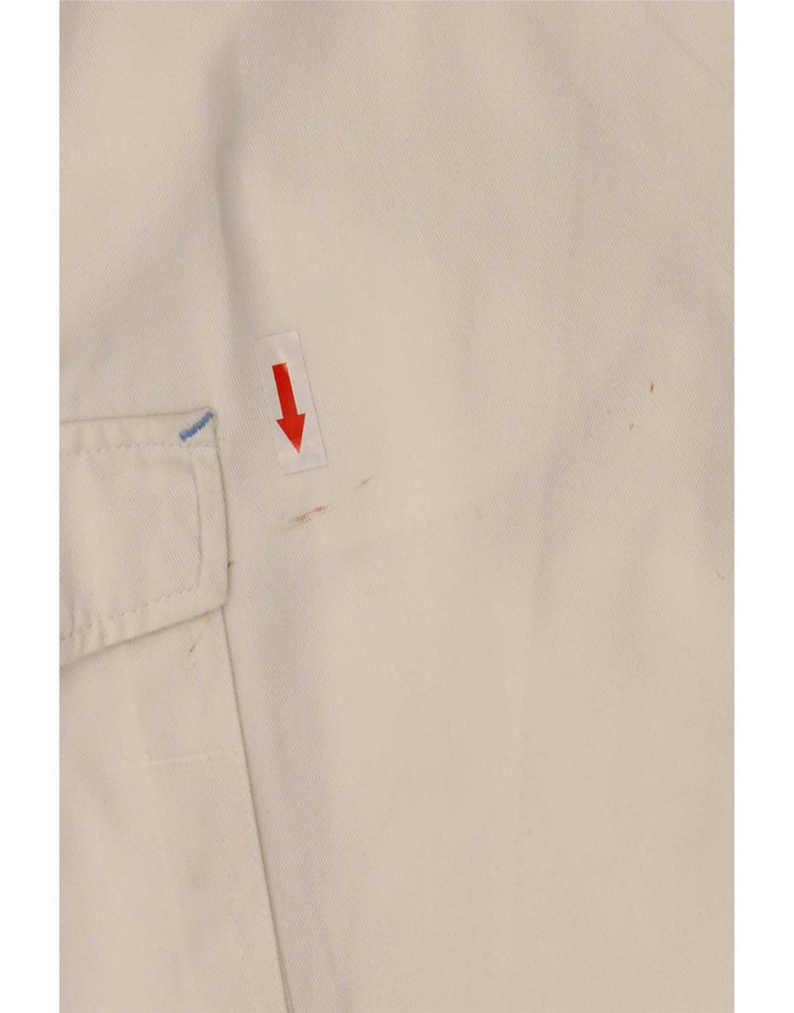 AST Pantalones cortos cargo para hombre W34 Algodón blanco grande