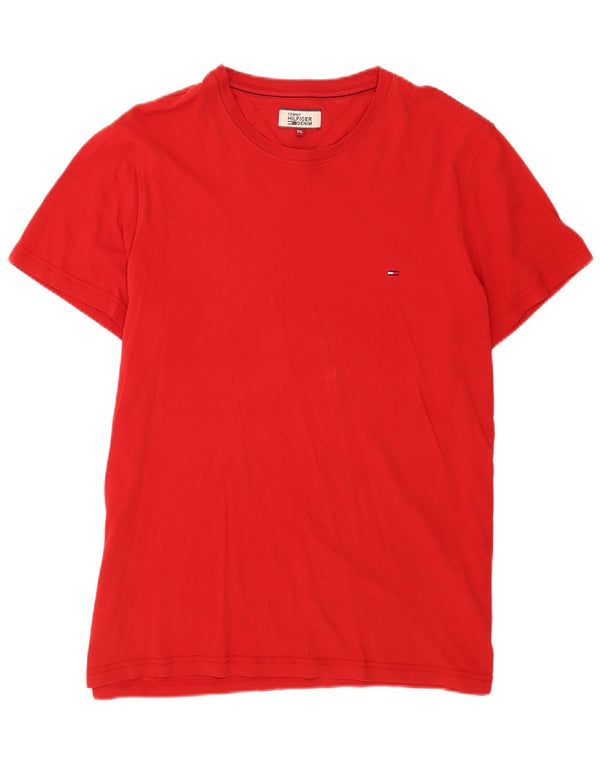 Tommy Hilfiger Camiseta para hombre Top 2XL Algodón rojo