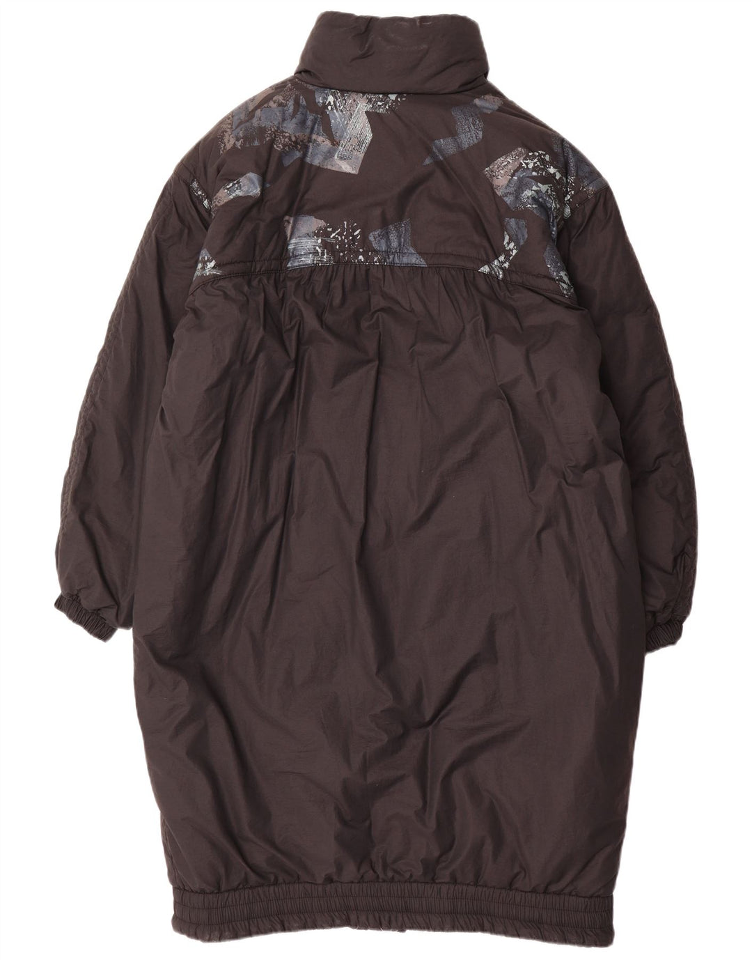 Luhta Abrigo acolchado extragrande para mujer UK 46 Grande Algodón negro con bloques de color