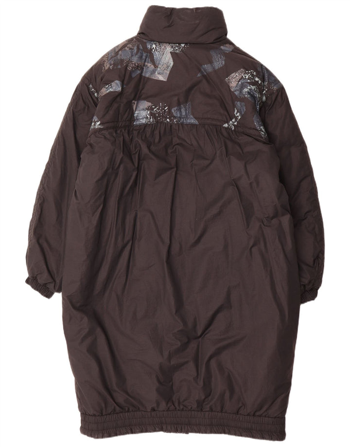 Luhta Abrigo acolchado extragrande para mujer UK 46 Grande Algodón negro con bloques de color