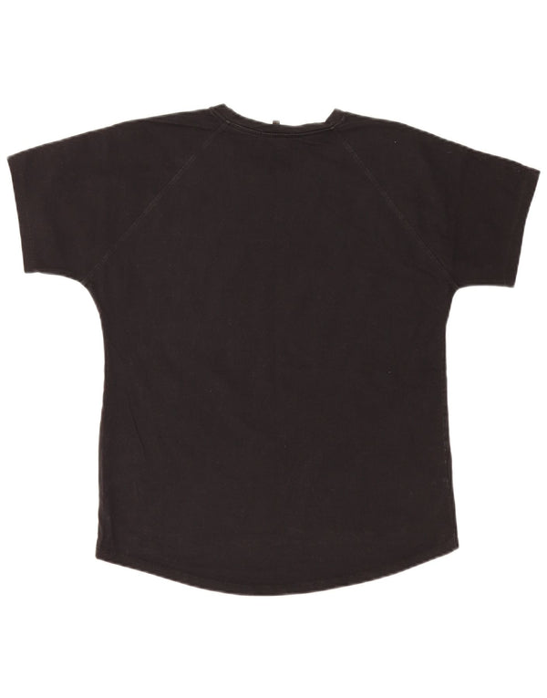 Massimo Dutti Hombre Camiseta Top Small Negro Algodón