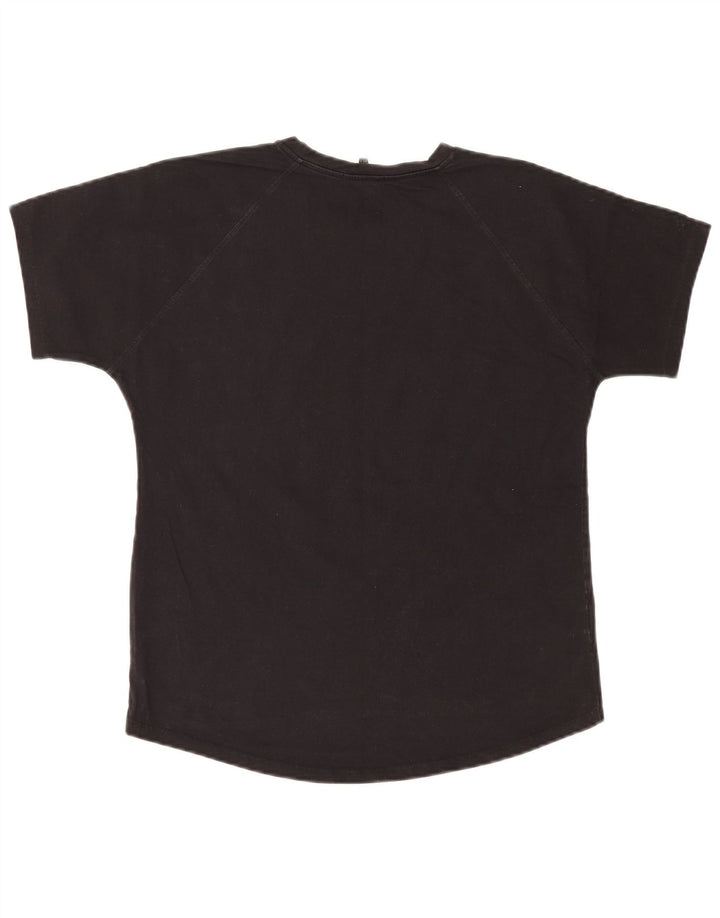 Massimo Dutti Hombre Camiseta Top Small Negro Algodón