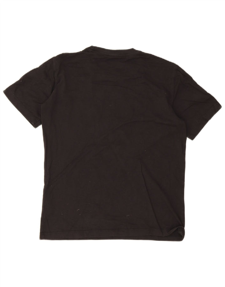 Champion Harvard Graphic Camiseta para hombre, talla mediana, algodón negro