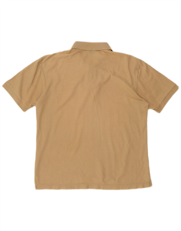 Fila Polo De Manga Corta De Ajuste Regular Para Hombre Beige Medio