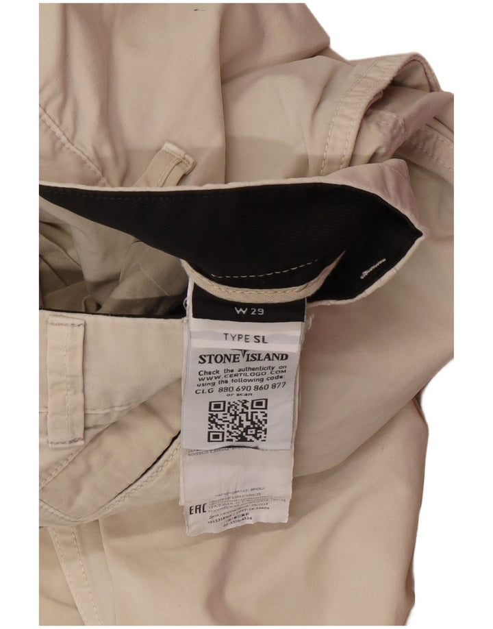STONE ISLAND Pantalón cargo slim para hombre W29 L29 Algodón beige