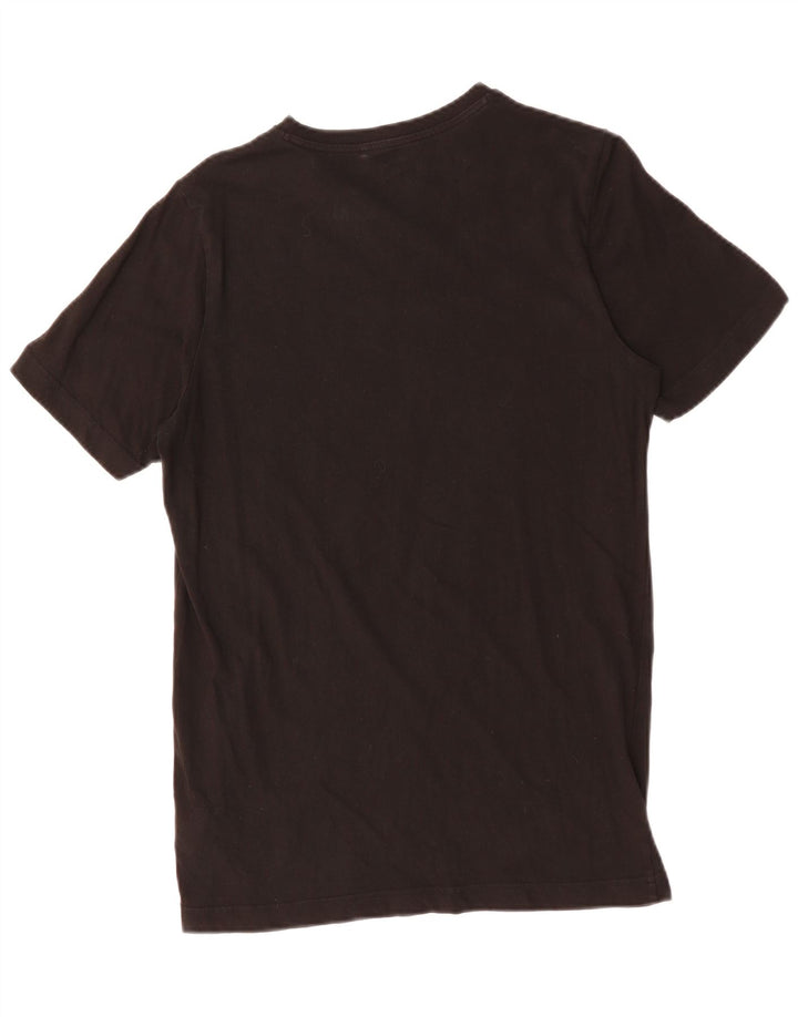 Puma - Camiseta gráfica para hombre, talla pequeña, algodón negro