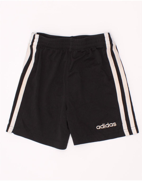 Adidas Pantalón corto deportivo para bebé niño 18-24 meses Negro Poliéster