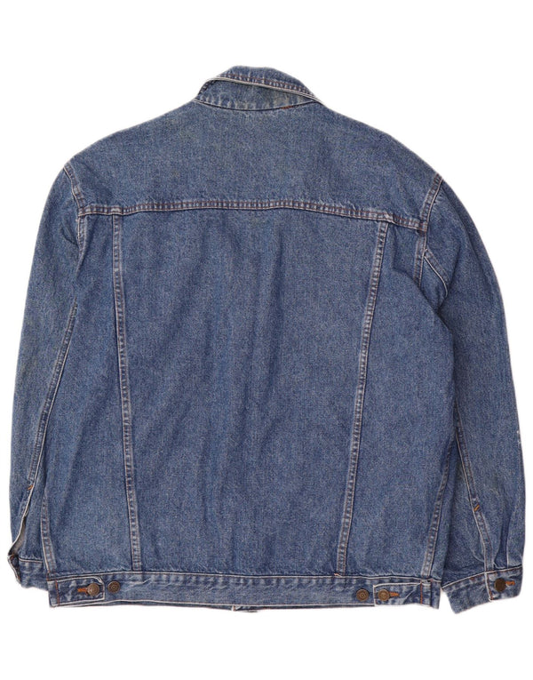 Wampum Chaqueta vaquera para hombre UK 40 Large Algodón azul