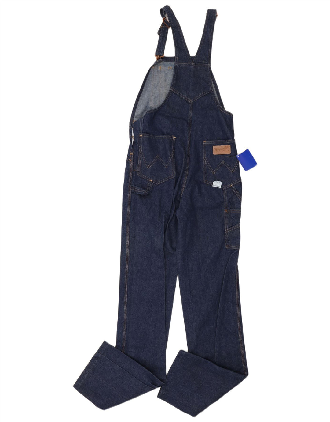 WRANGLER Vaqueros rectos con peto para hombre W29 L36 Algodón azul marino