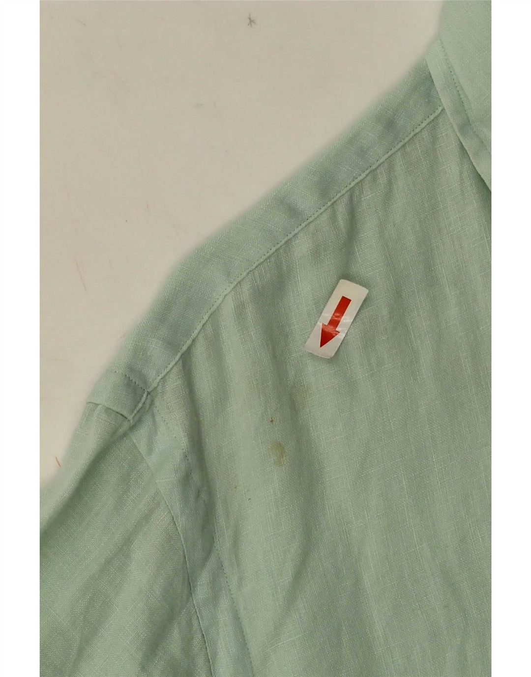 Camisa Ralph Lauren Hombre Manga Corta Lino Verde Medio